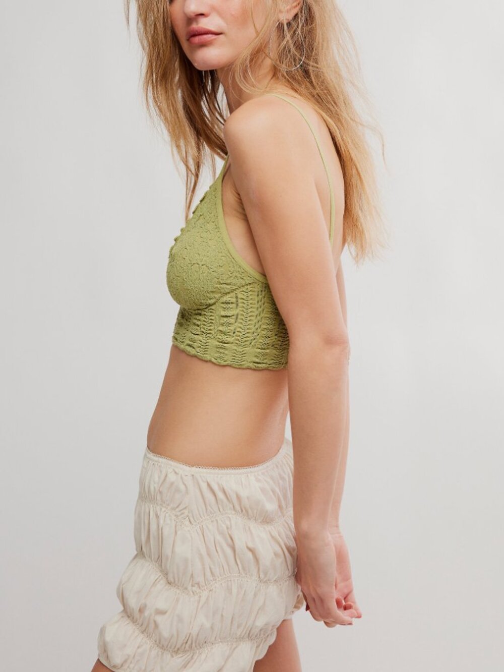 🆕 FREE PEOPLE Heirloom Seamless Bralette / Winter Pear - Picture 2 of 4